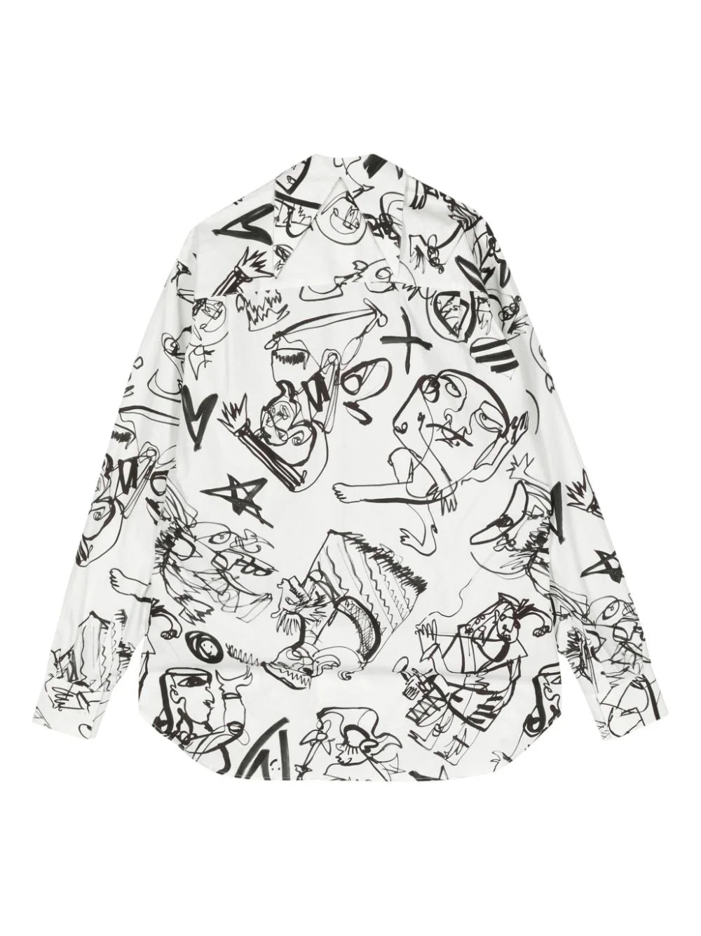 Sketch-Print Organic Cotton Shirt