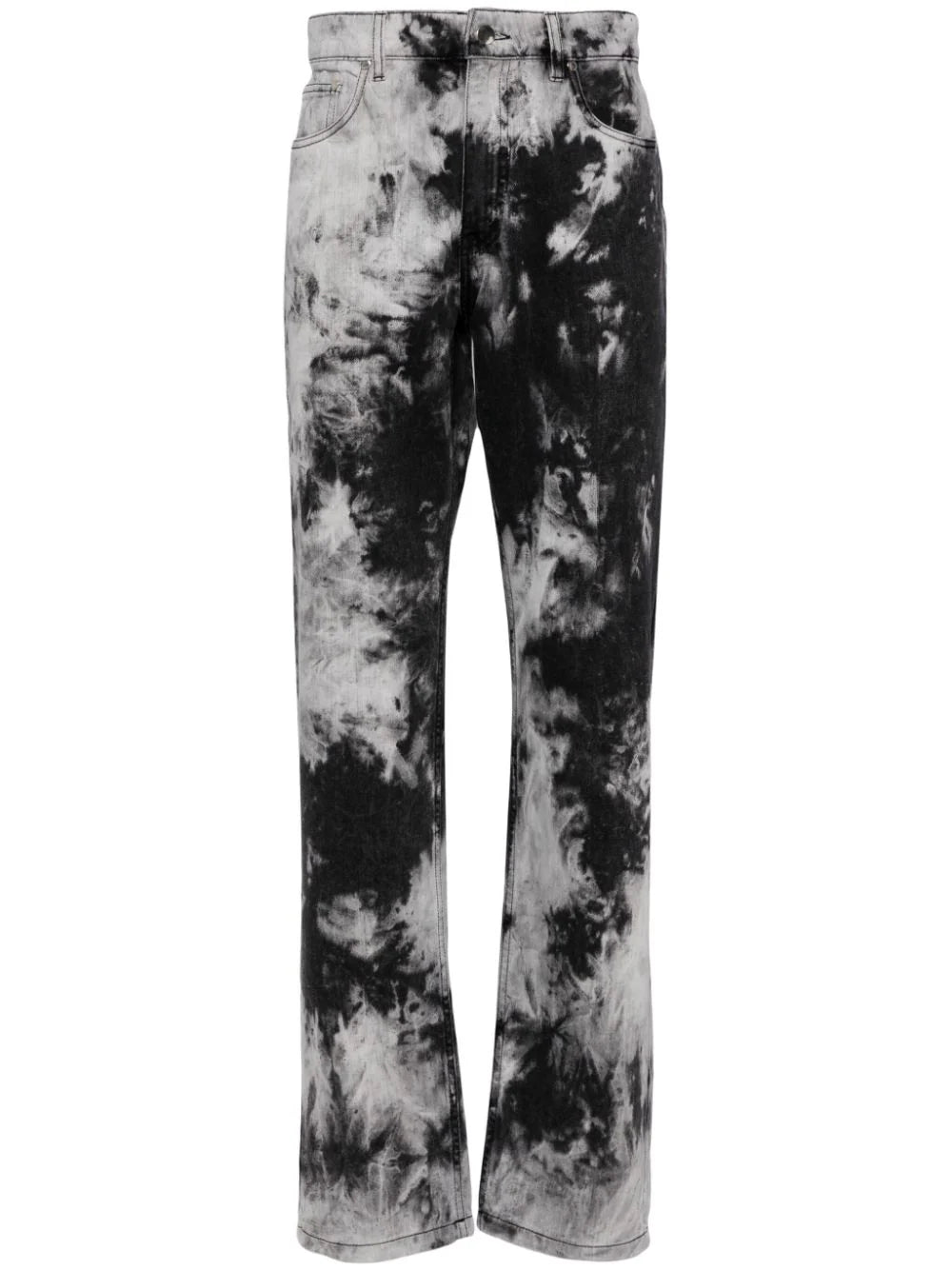 Tie-Dye Straight Jeans