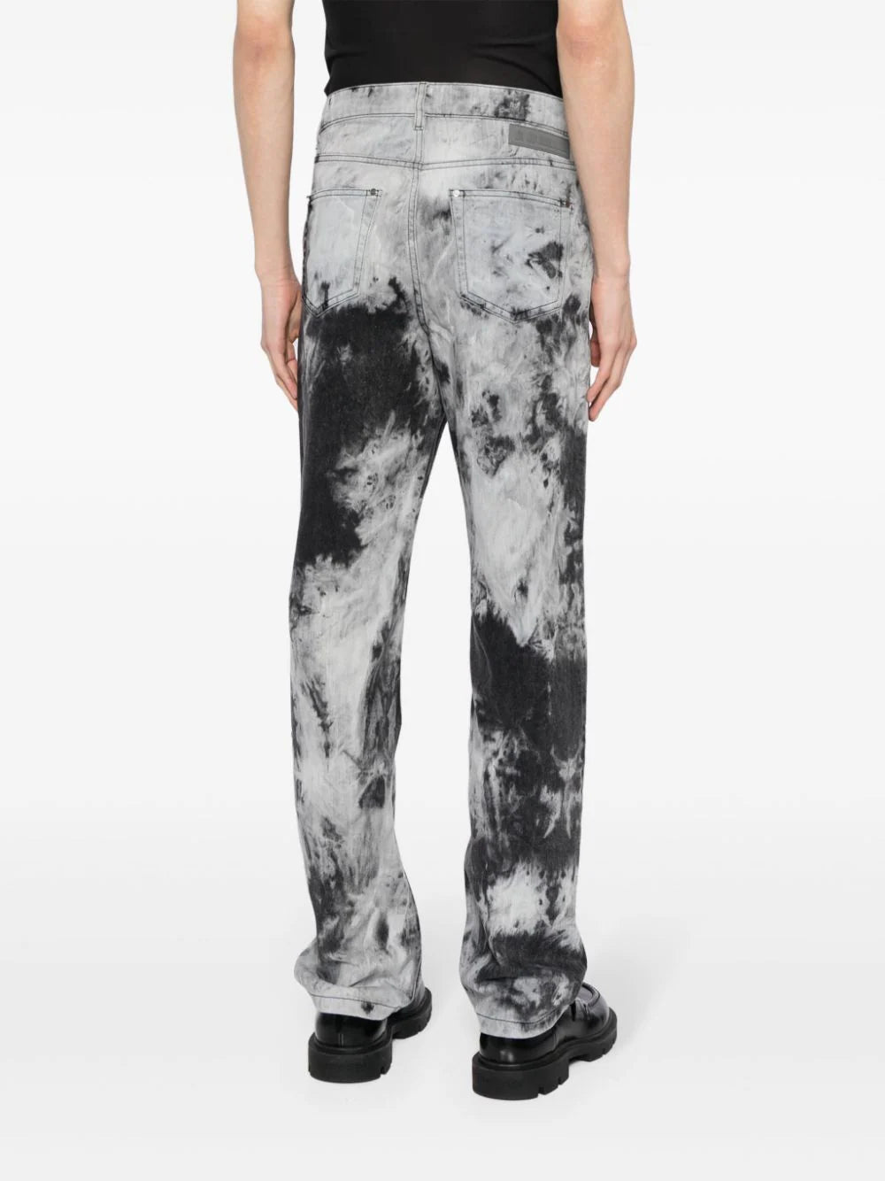 Tie-Dye Straight Jeans