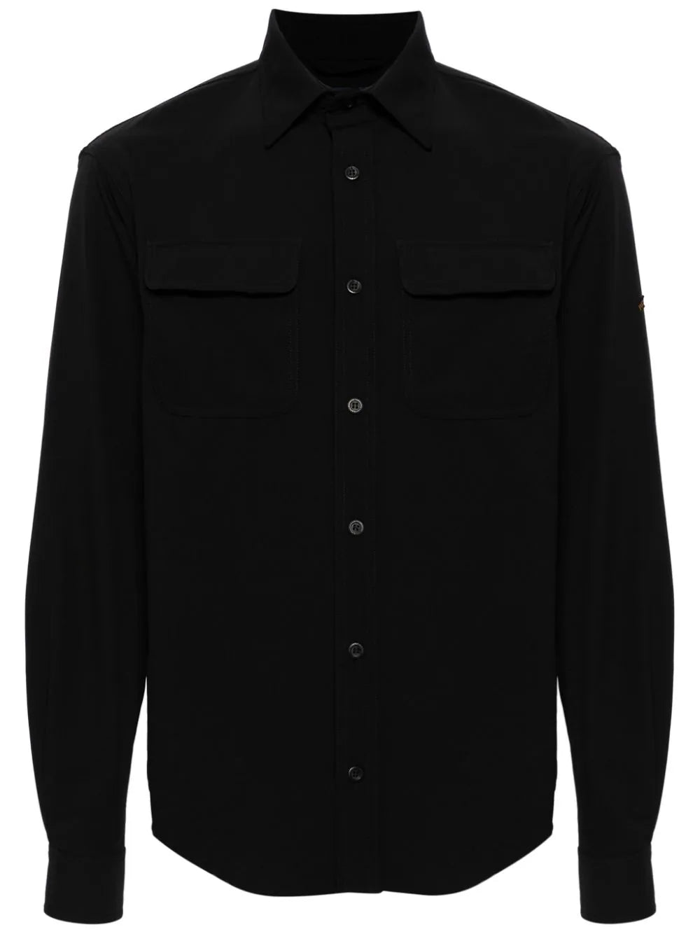 Long-Sleeve Flap-Pocket Shirt