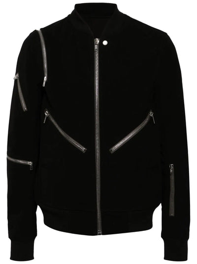 Zip-Detalining Bomber Jacket