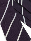Diagonal Stripe Silk Necktie