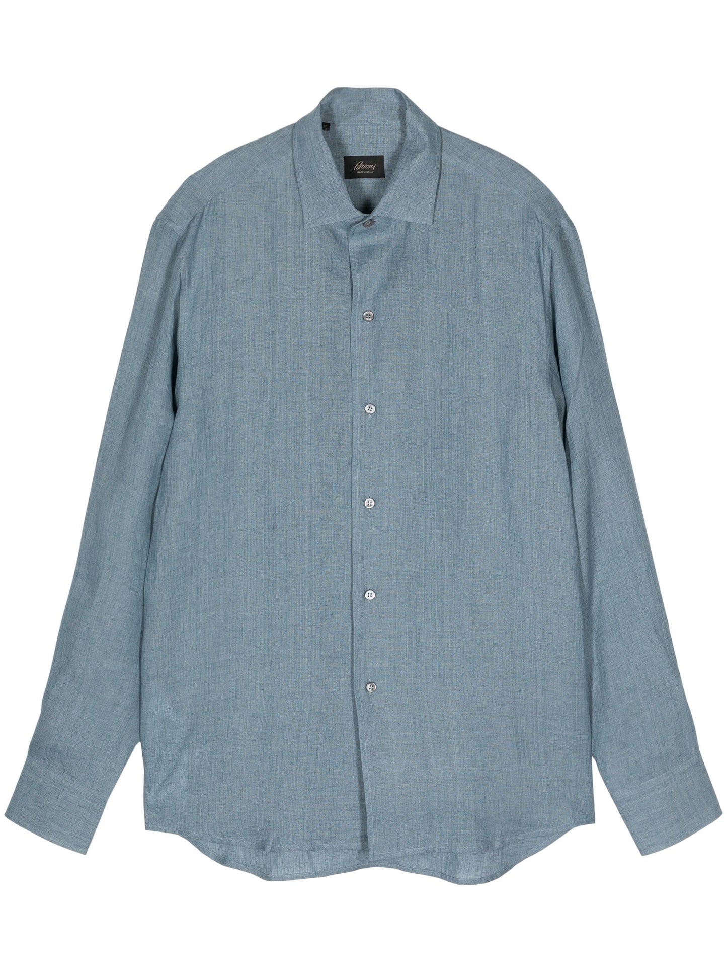 Long-Sleeve Linen Shirt