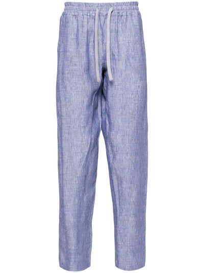 Bonifacio Striped Tapered Linen Trousers