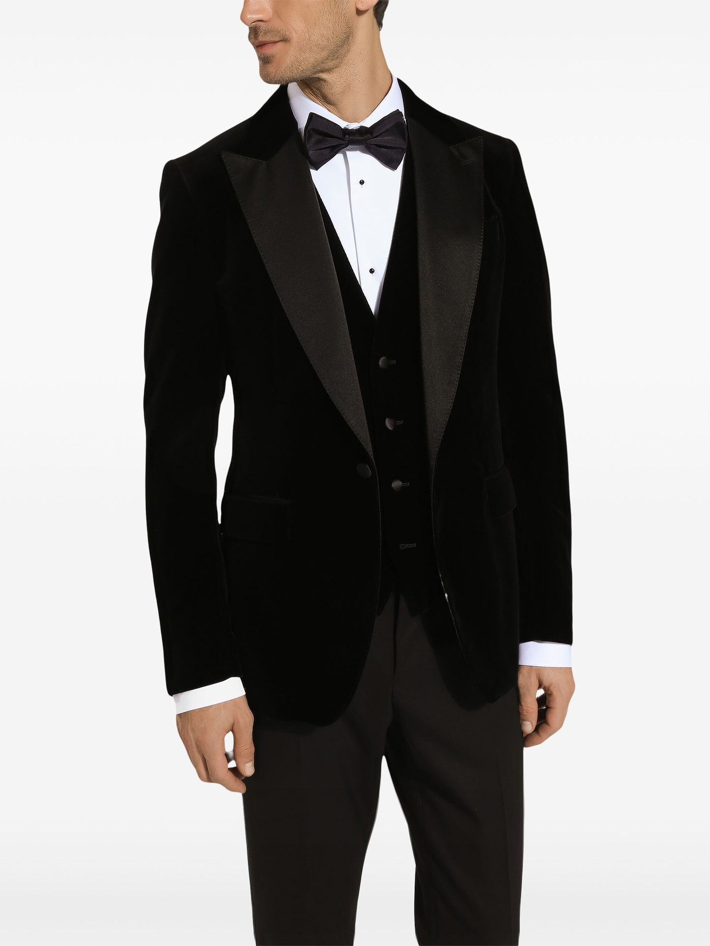 Peak Lapel Single-Breasted Blazer