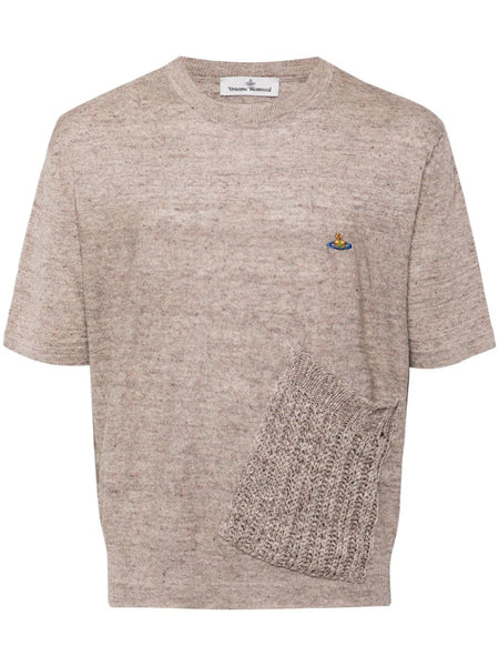 Mélange-Effect Linen T-Shirt