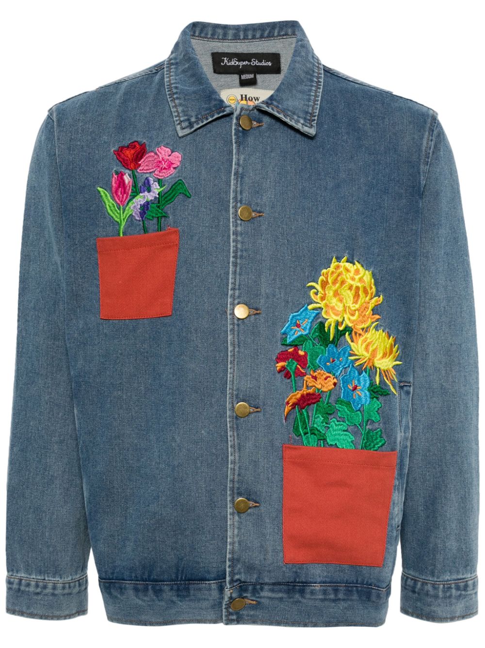 Flower Pots Denim Jacket