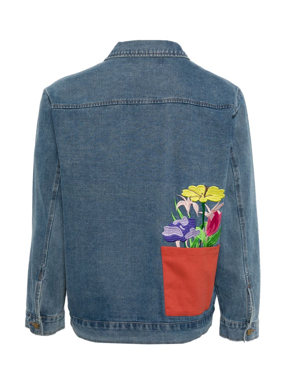 Flower Pots Denim Jacket