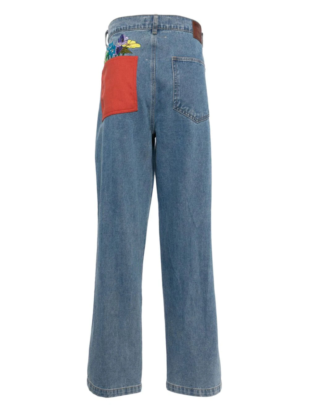 Flower Pots Straight-Leg Jeans