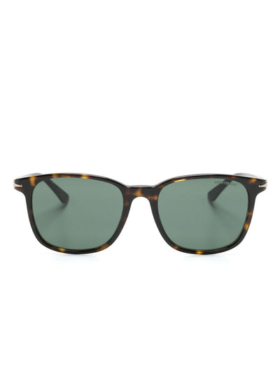 Tortoiseshell Square-Frame Sunglasses