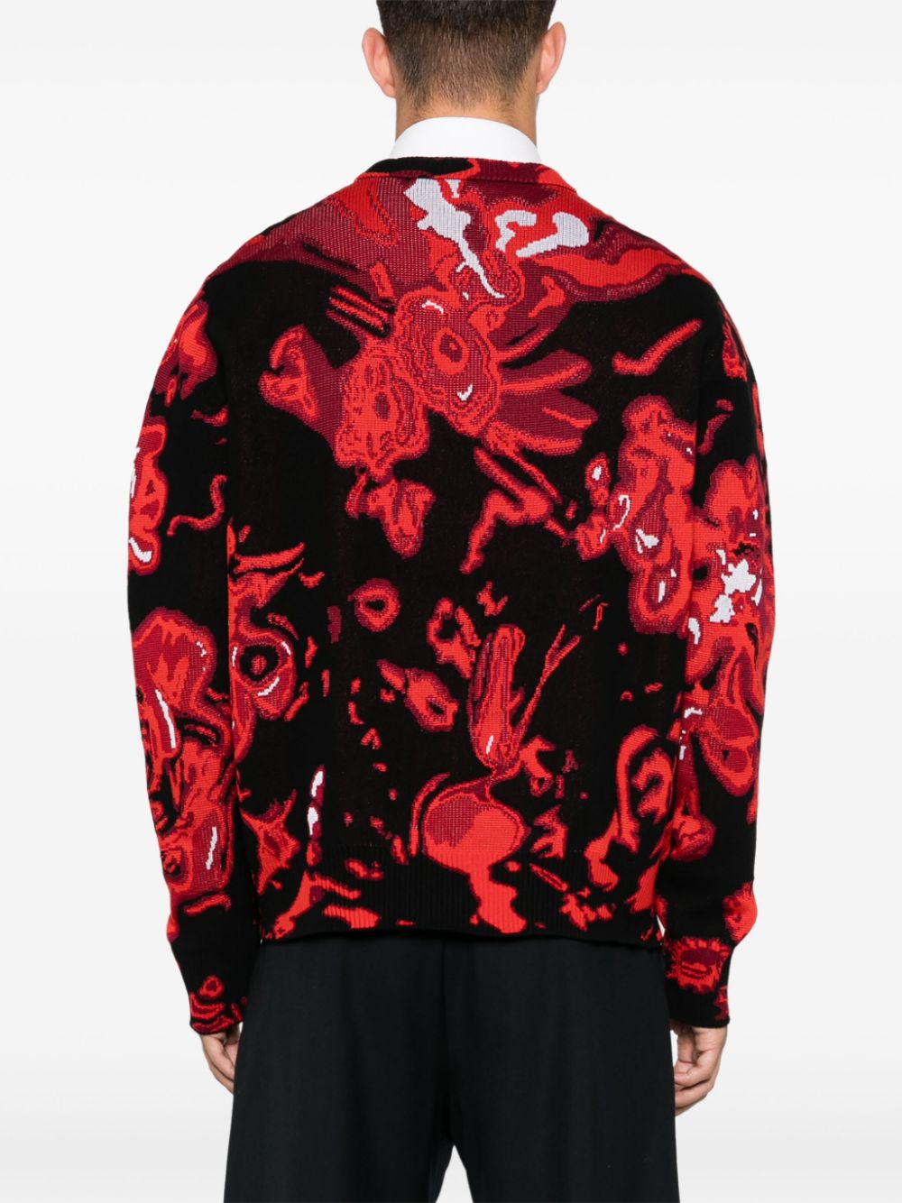 Wax Flower Skull Sweater