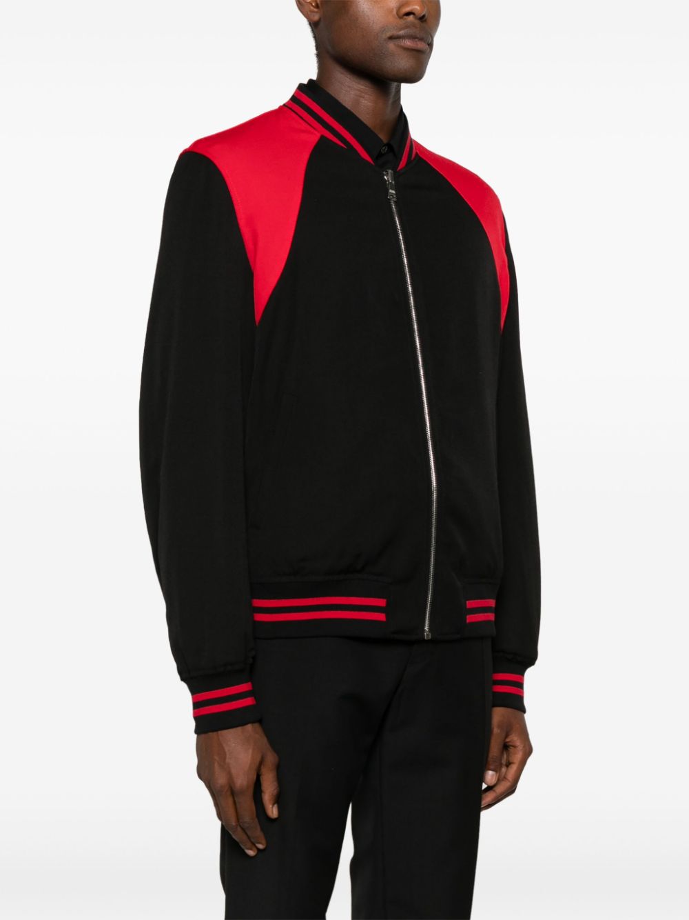 Two-Tone Reversible Bomber Jacket