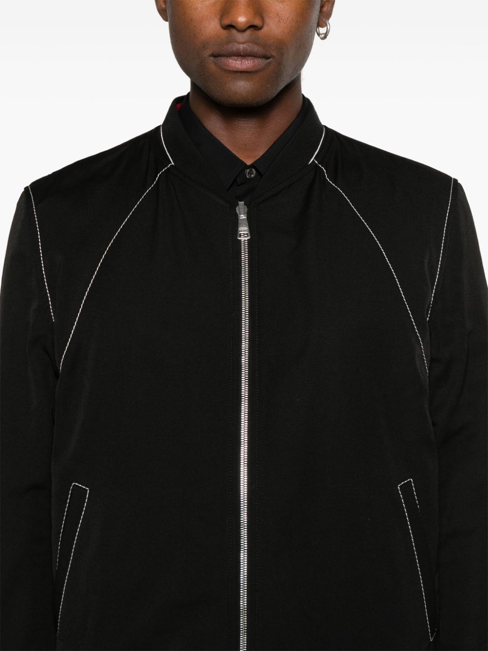 Two-Tone Reversible Bomber Jacket