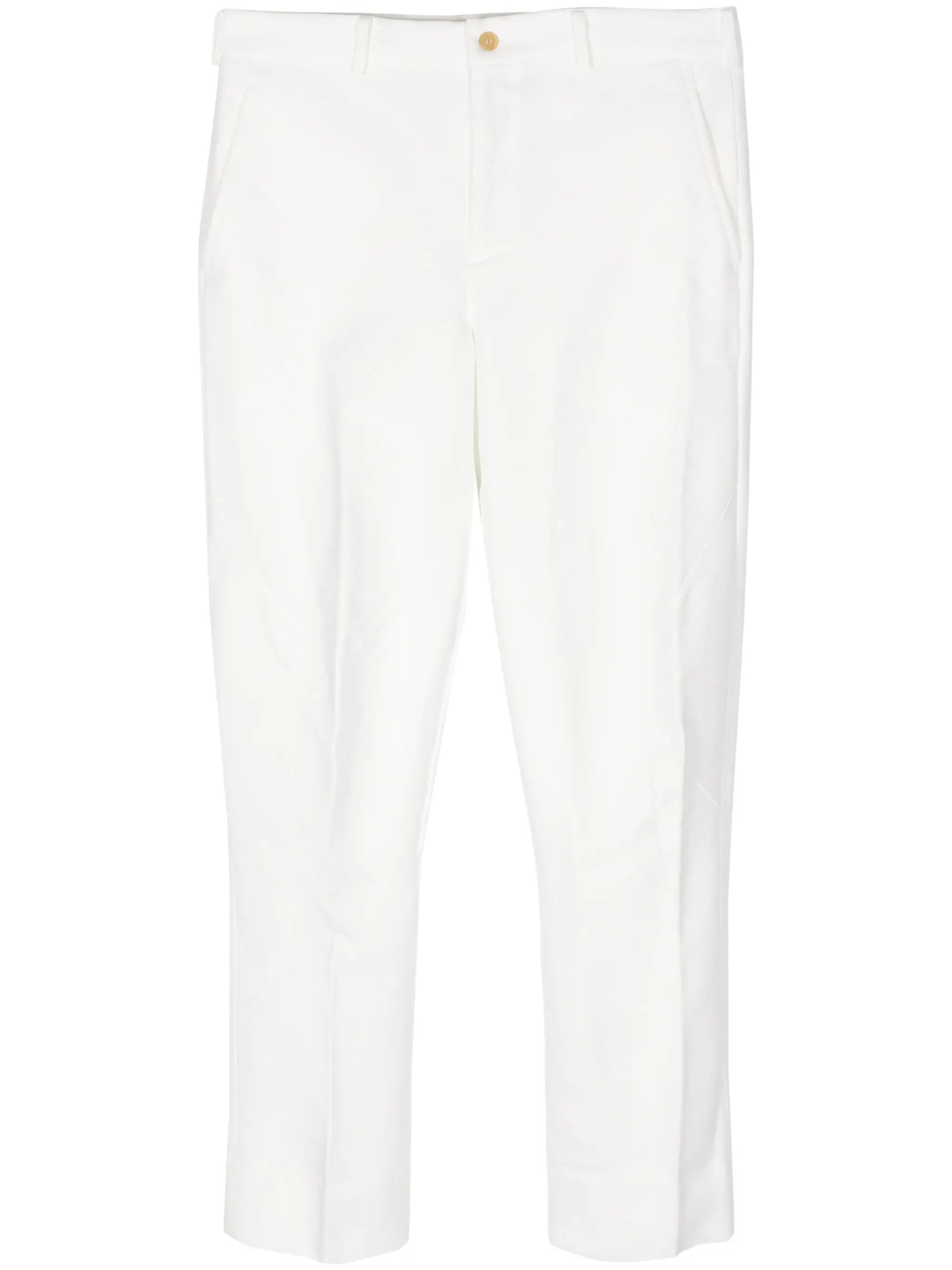 Cropped Slim-Cut Trousers