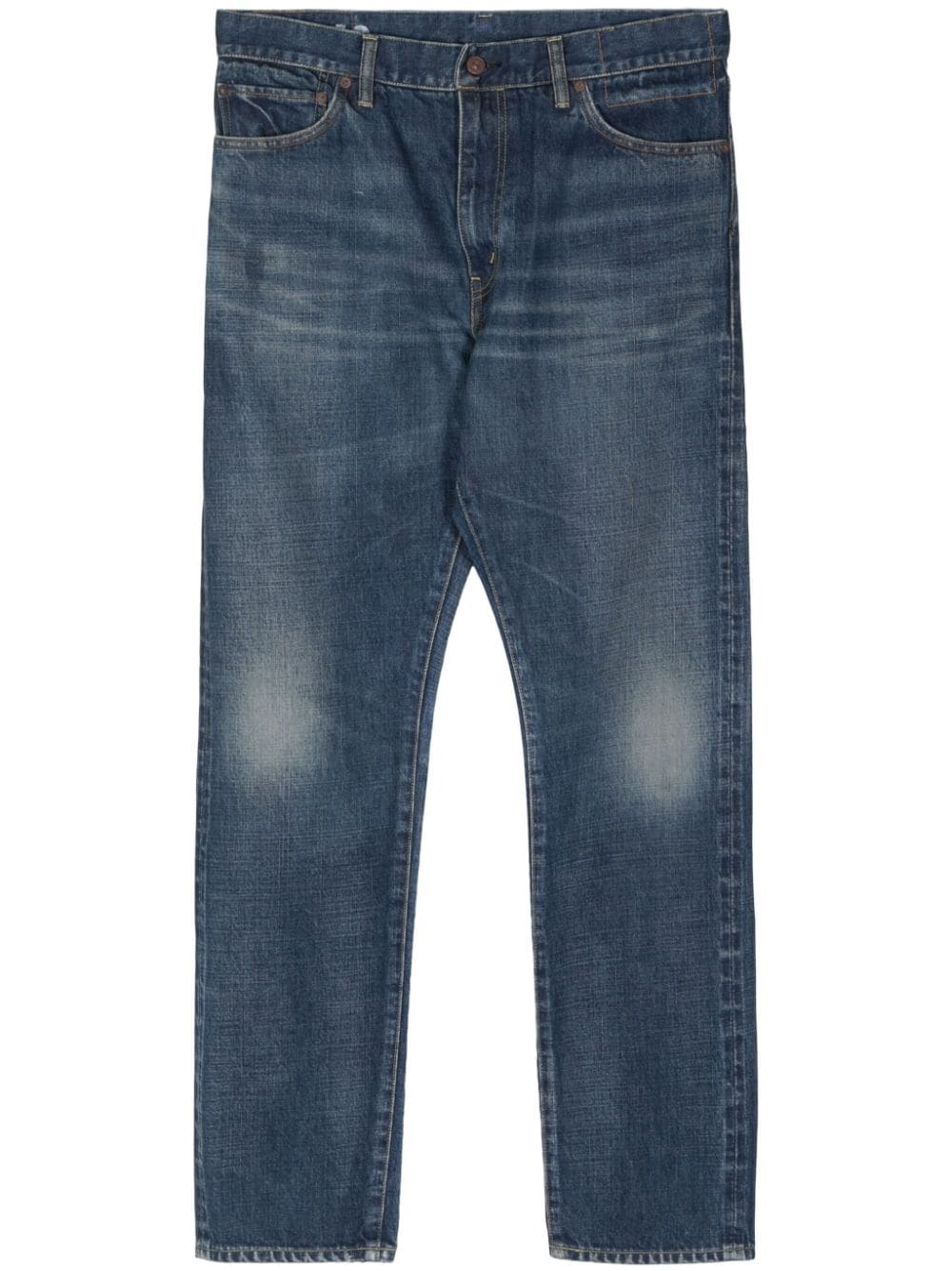 Mid-Rise Straight-Leg Jeans