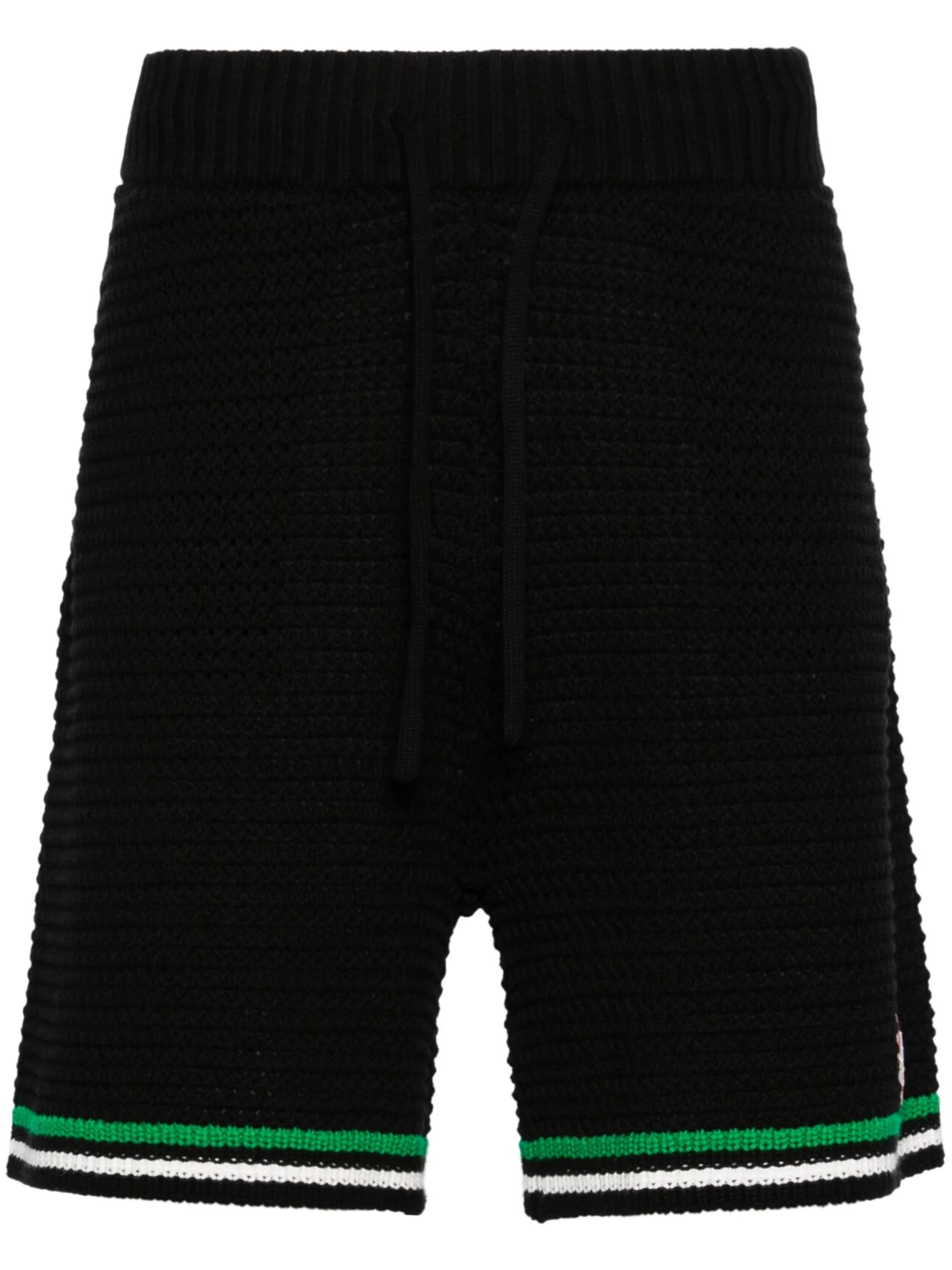 Logo-Patch Crochet Tennis Shorts