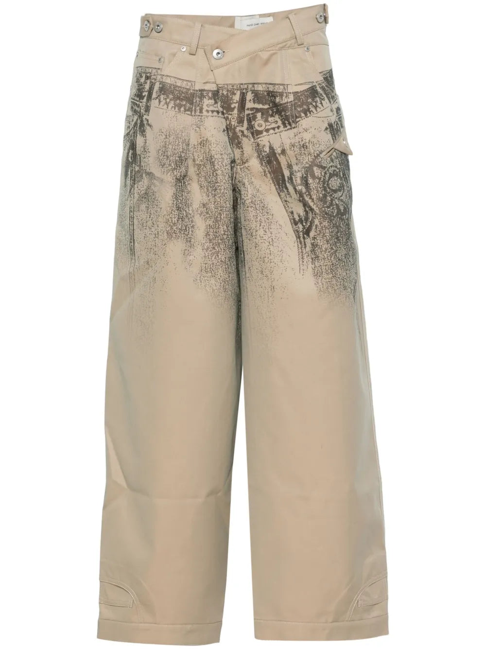 Graphic-Print Trousers