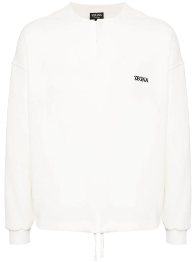 Logo-Embroidered Cotton-Blend Sweatshirt