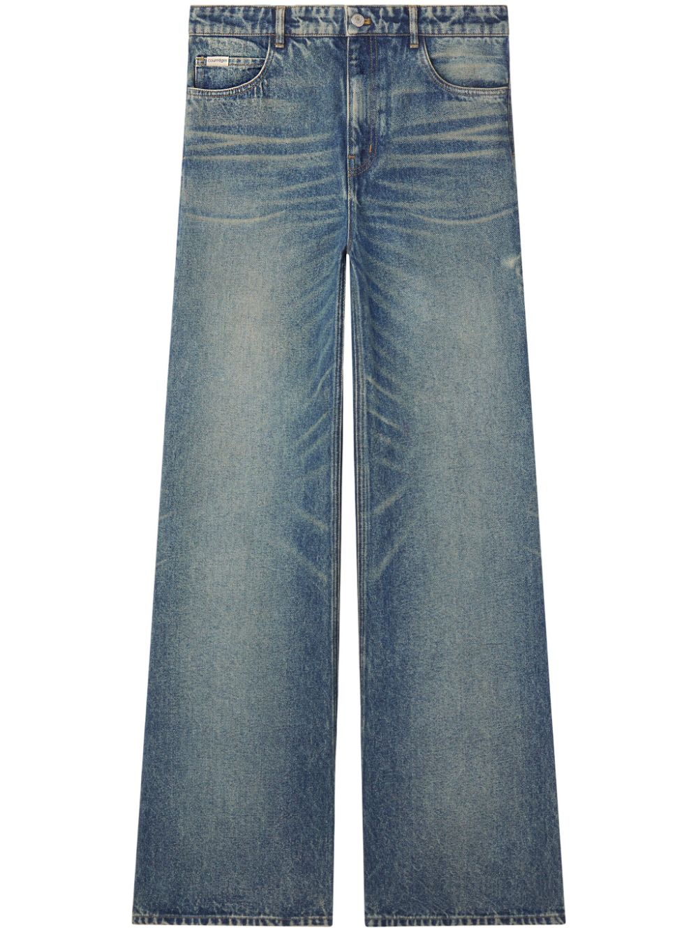 Mid-Rise Wide-Leg Jeans