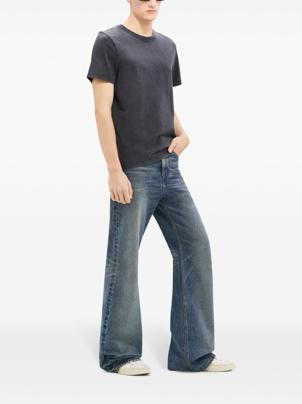 Mid-Rise Wide-Leg Jeans