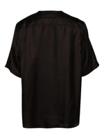 Short-Sleeve Silk Pajama Shirt