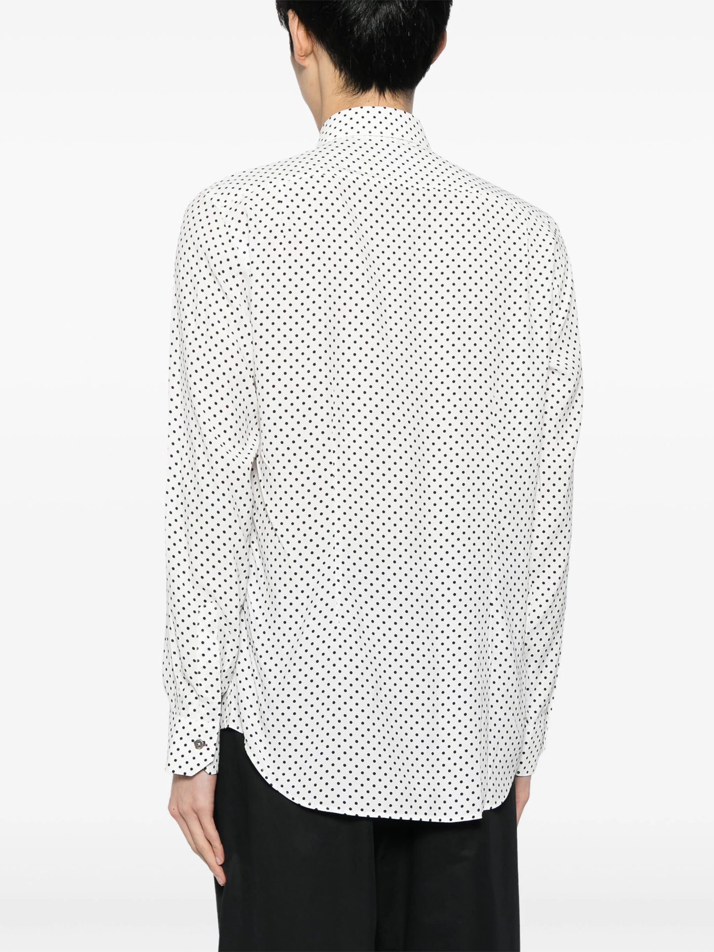 Long-Sleeves Polka Dot Shirt