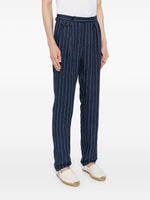 Straight-Leg Linen Trousers