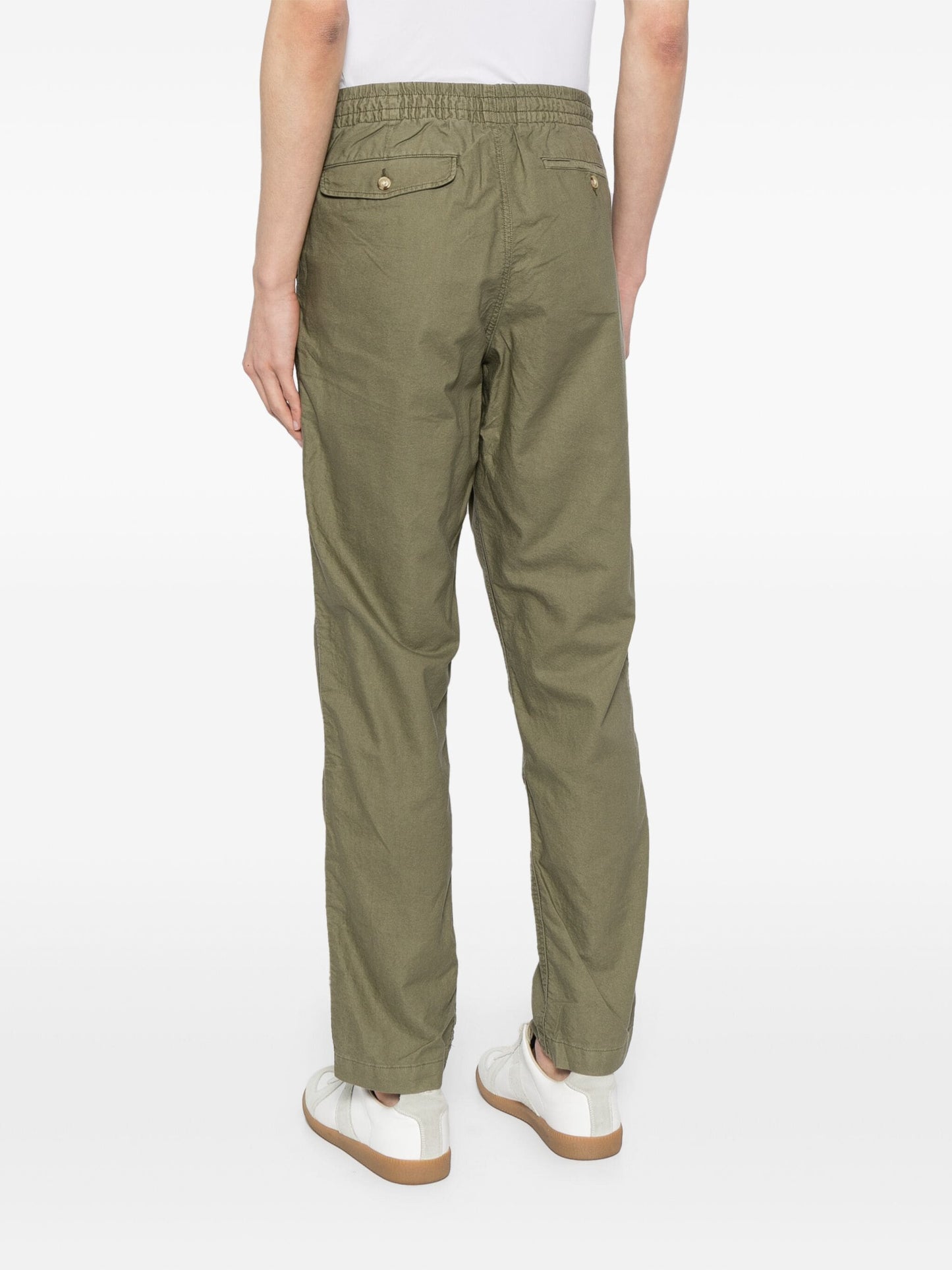 Straight-Leg Cotton Trousers