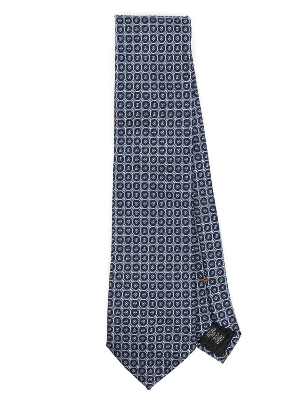 Patterned-Jacquard Silk Tie