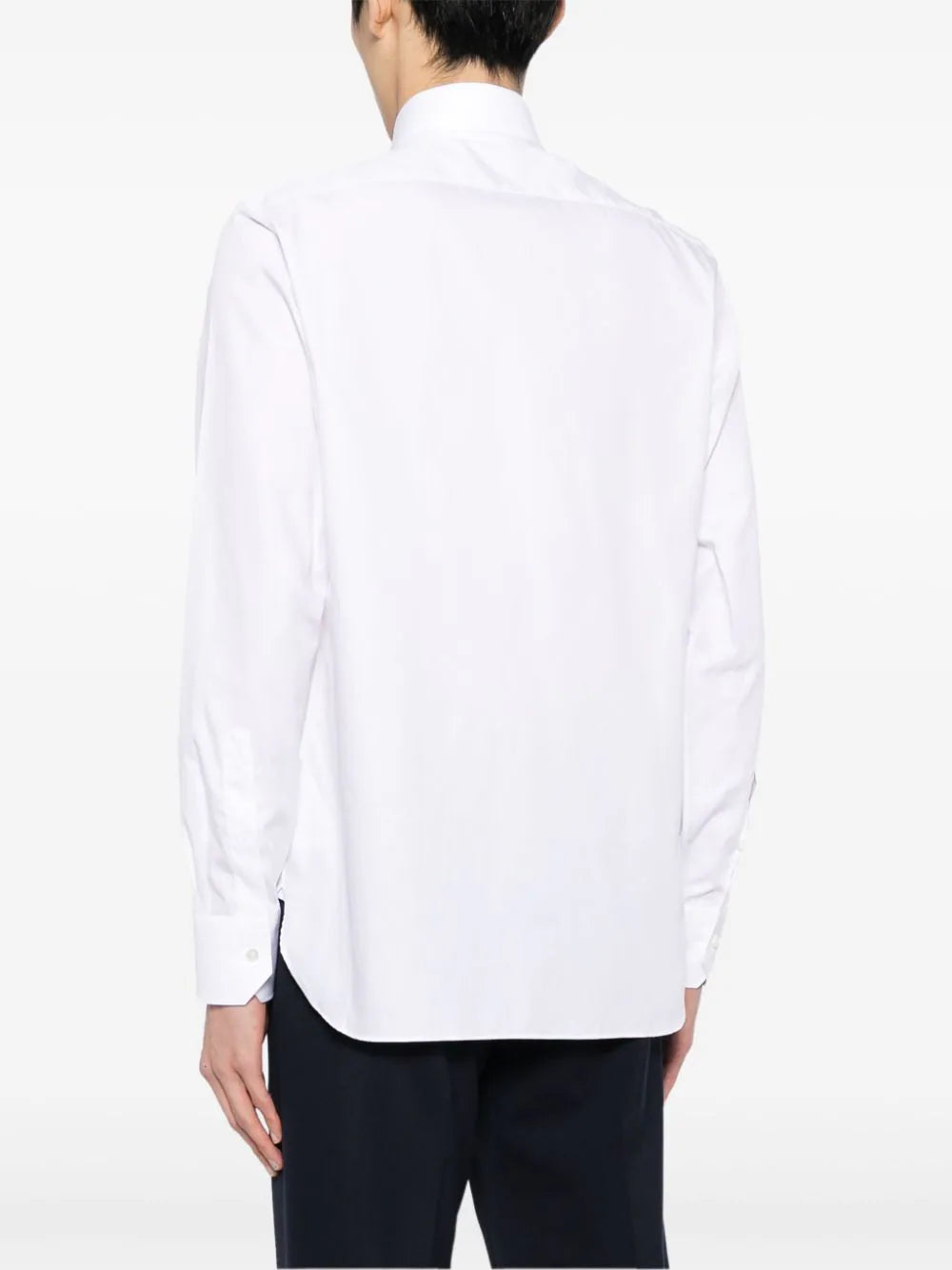 Spread-Collar Cotton Shirt