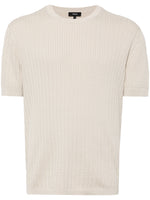 Crew-Neck Cable-Knit T-Shirt