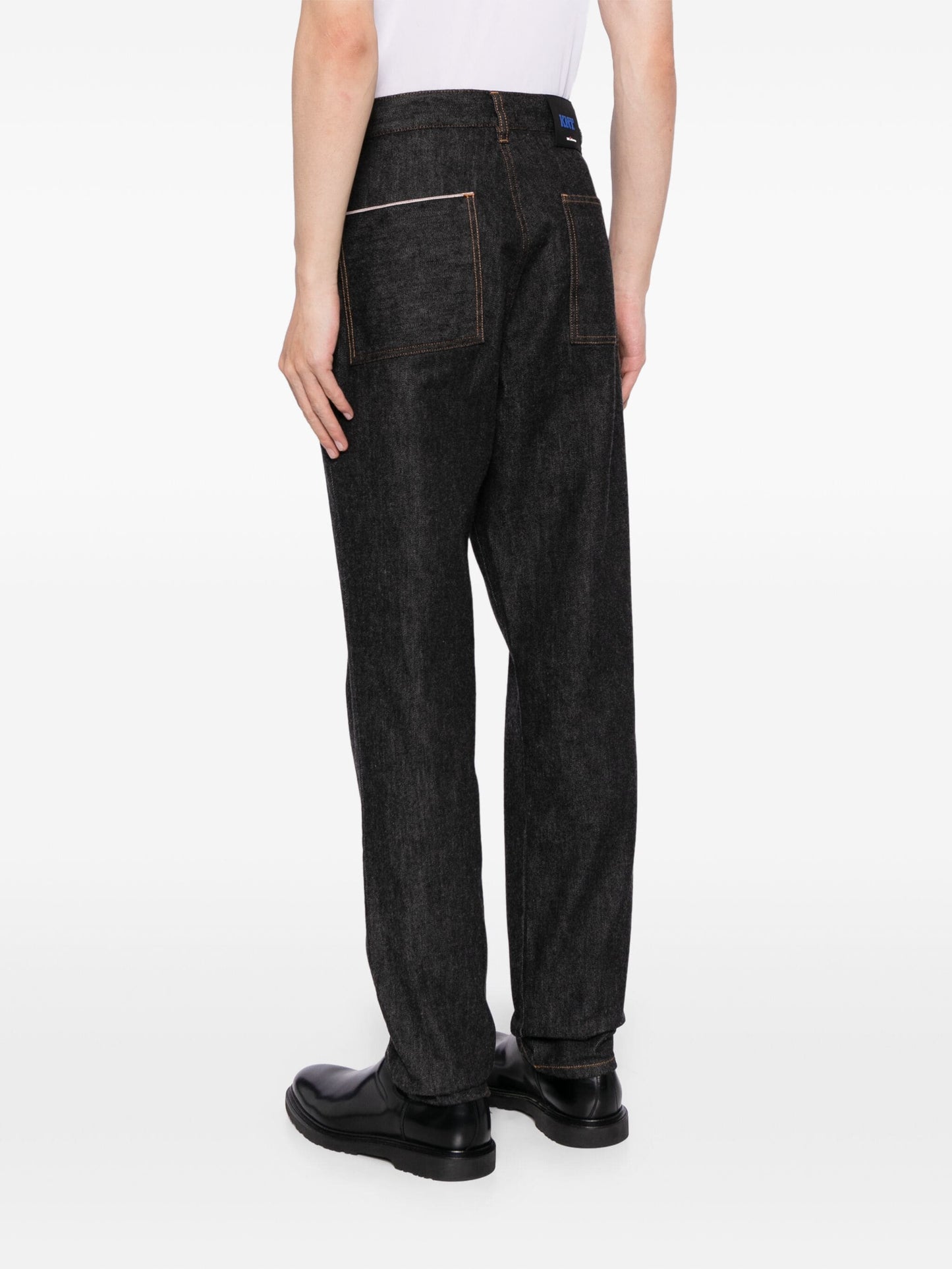 Mid-Rise Tapered Jeans