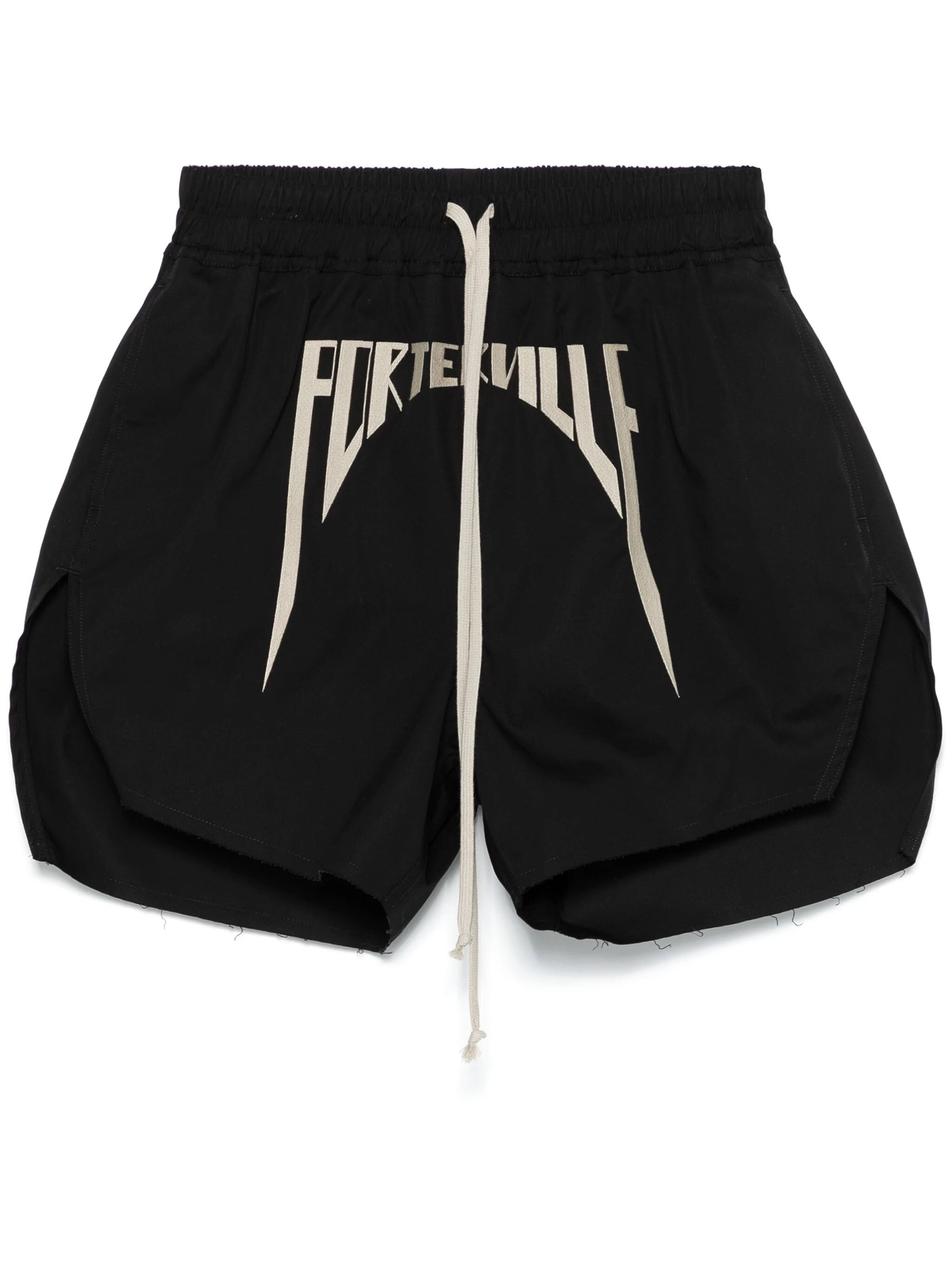 Motif-Embroidered Track Shorts