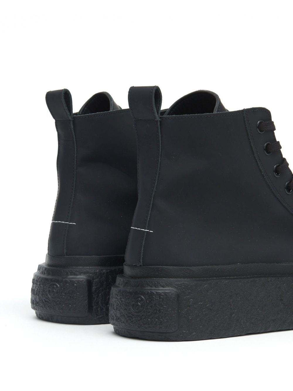 High-Top Leather Sneakers