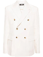 Linen-Cotton Blend Blazer