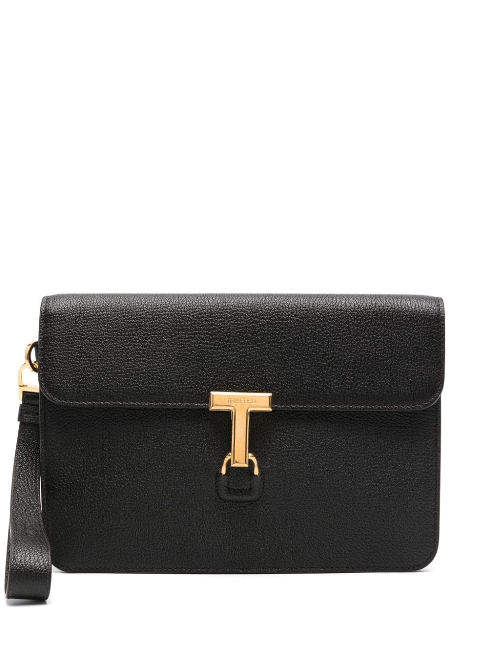 T-Pin Leather Clutch Bag