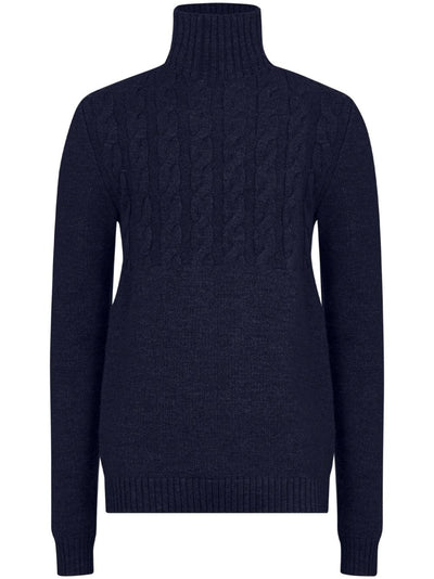 High-Neck Virgin-Wool Sweater