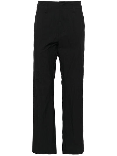 Mid-Rise Straight-Leg Trousers