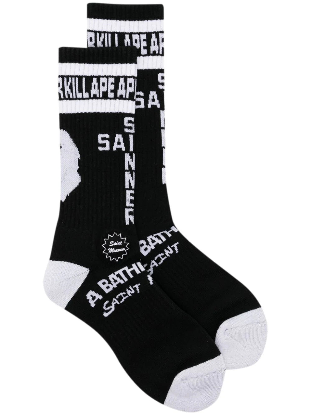 Motif Embroidered Socks