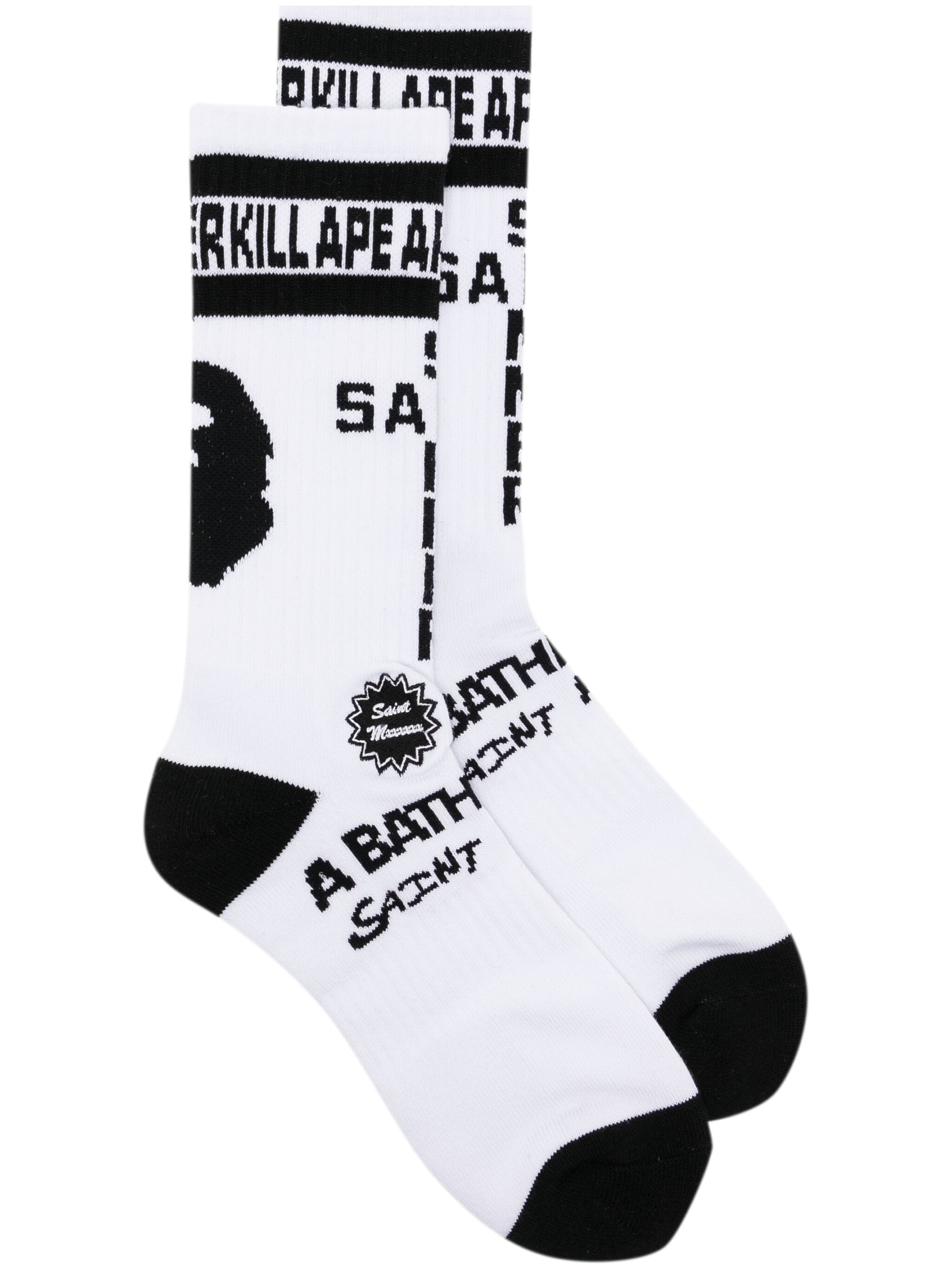 Motif Embroidered Socks