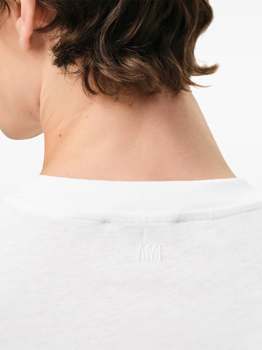 white cotton T-shirt with Ami de Coeur