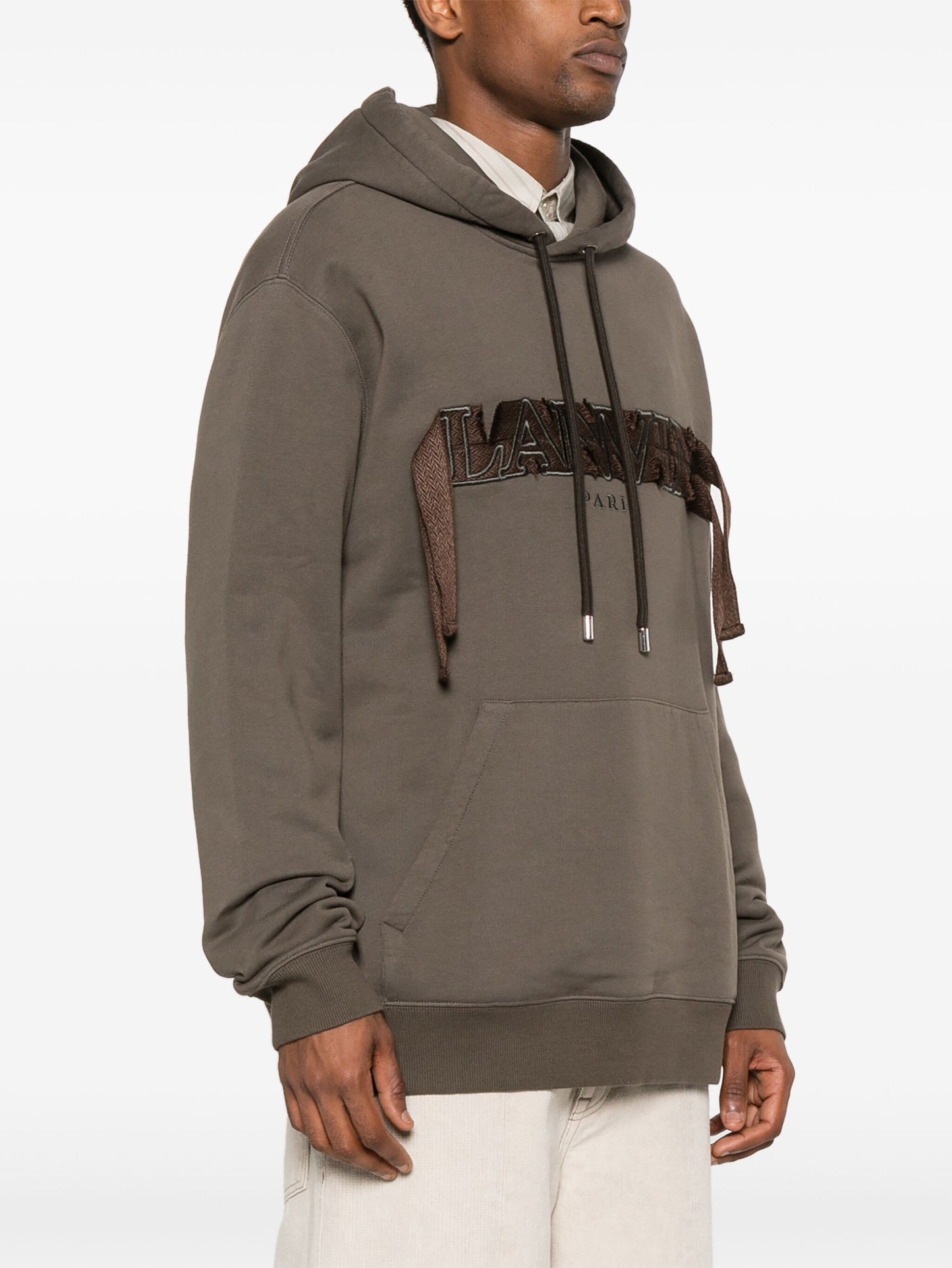 Logo-Embroidered Cotton Hoodie