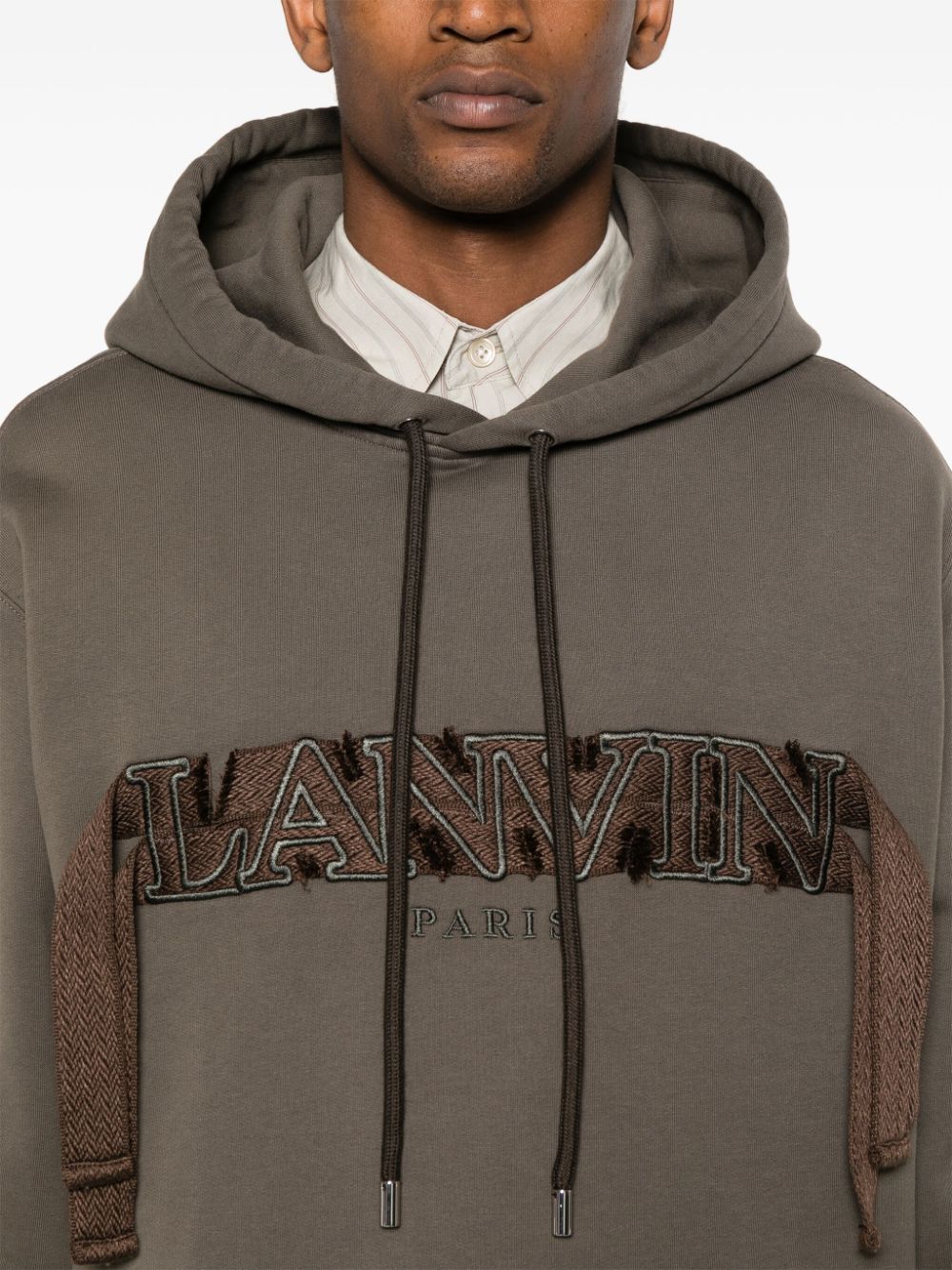 Logo-Embroidered Cotton Hoodie