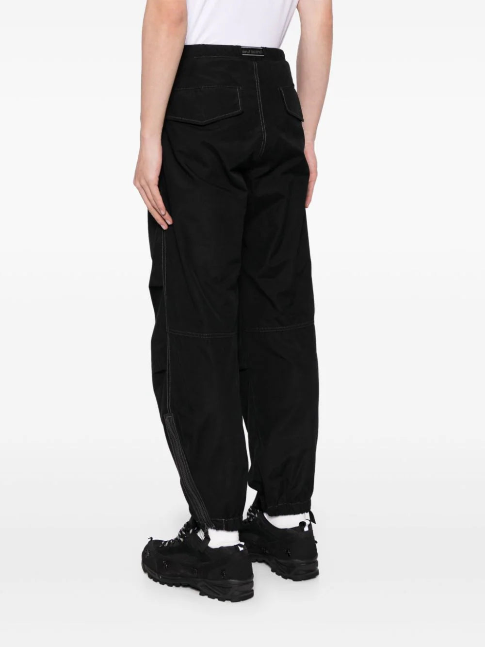 Side-Zip Tapered Trousers