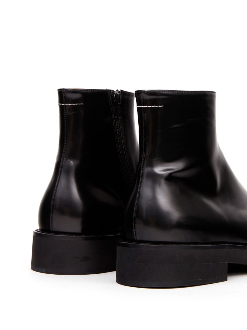 Trunk Leather Ankle Boots