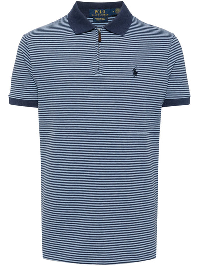 Striped Cotton-Blend Polo