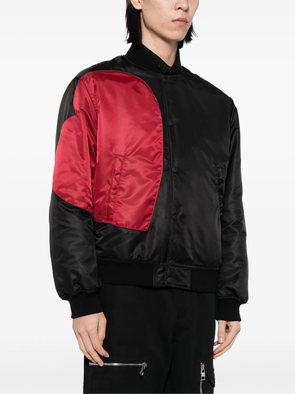 Heart Shape Panel Bomber Jacket