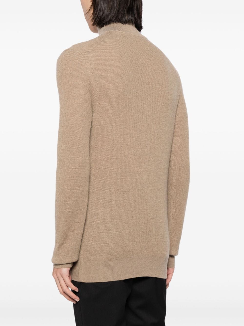 High Neck Zip-Up Jumper