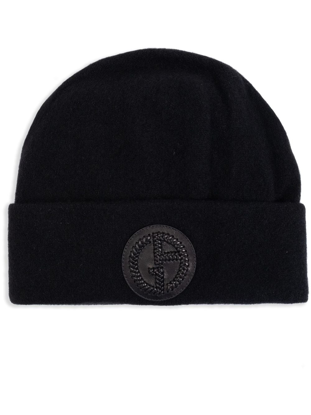 Logo-Patch Cashmere-Knit Beanie