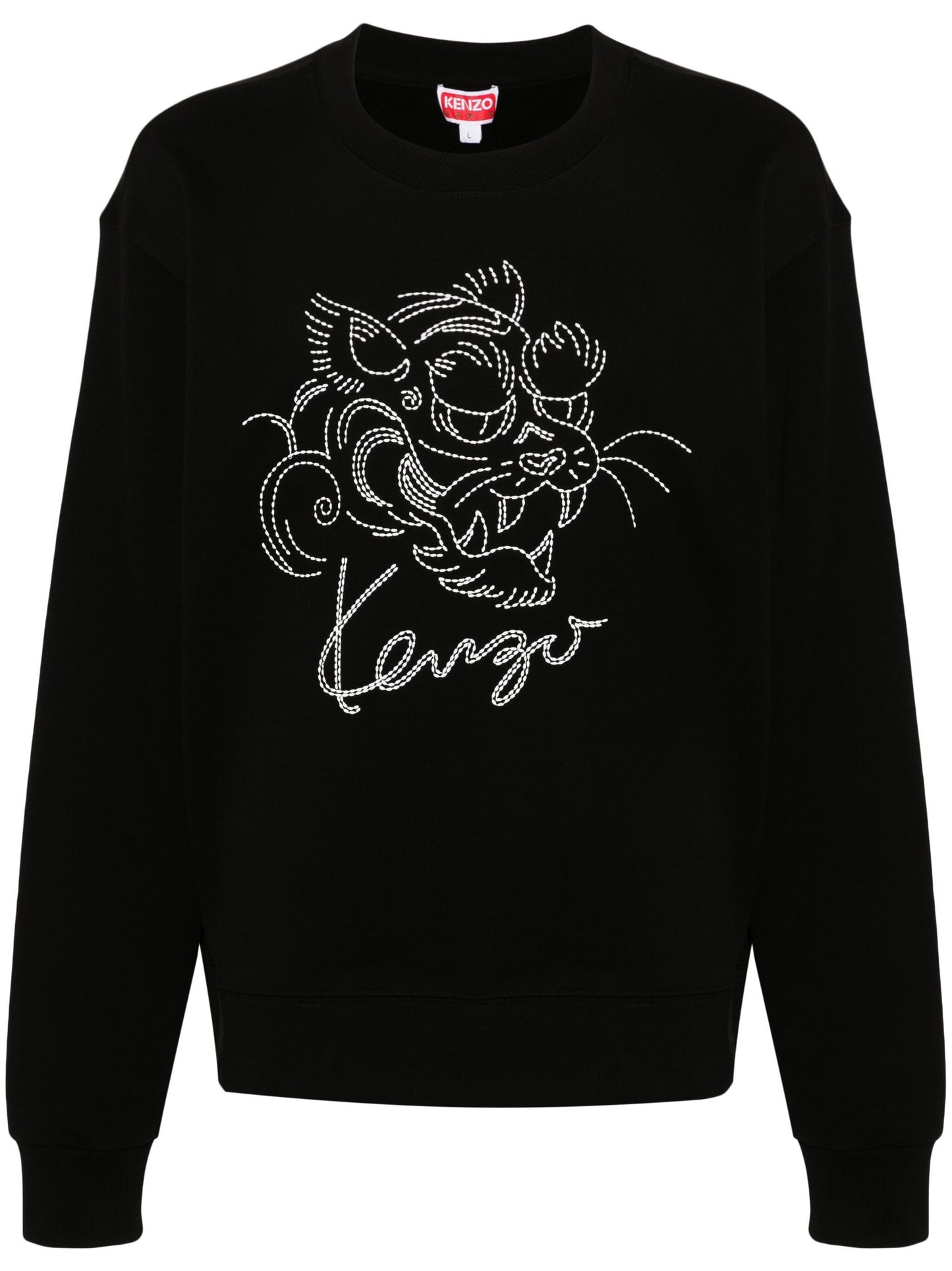 Tiger-Embroidered Sweatshirt